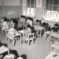 [Ambiente di lavoro Scuola U. Bartolomei, Roma, anni Sessanta] – Archivio ONM $$$496