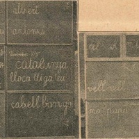 Esercizi di scrittura nelle scuole Montessori all'estero, Spagna, [anni Venti] - "L'idea Montessori", a.I, n.6, ottobre 1927, p.8.$$$245