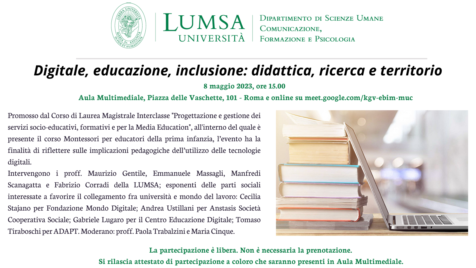 slide: Seminario Media Education LUMSA